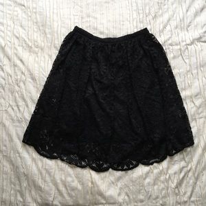 Black Lace Skirt